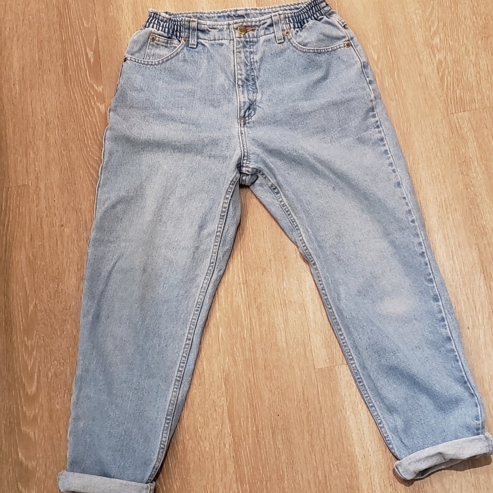 L.L. Bean Light Blue High-Waisted Comfort Jeans 6P